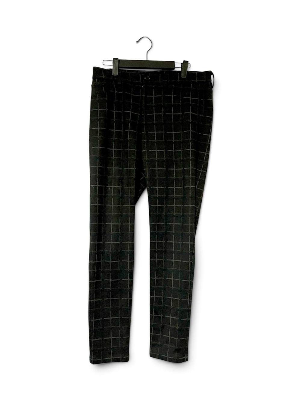41 Hawthorn Womens Size 8 Skinny Pants Black Gray Windowpane Plaid